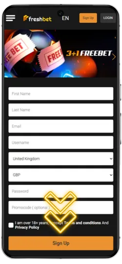 Freshbet registration