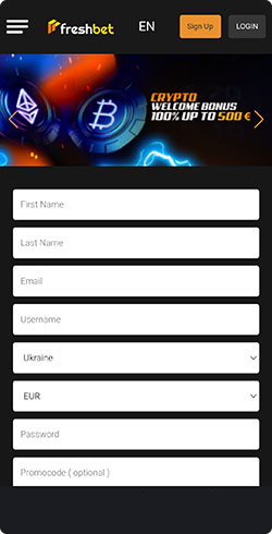 Fresh bet login